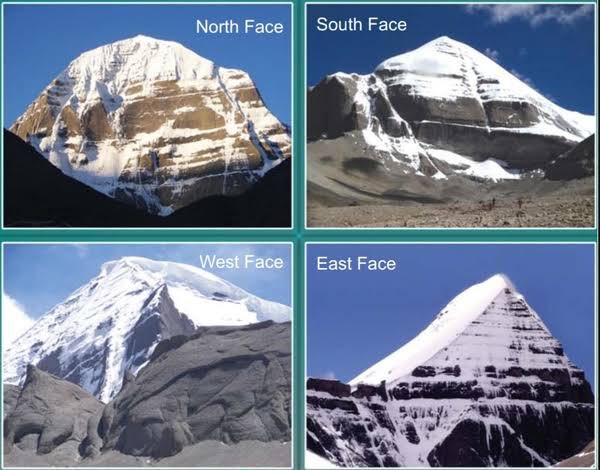 The  four Faces of Mount Kailash